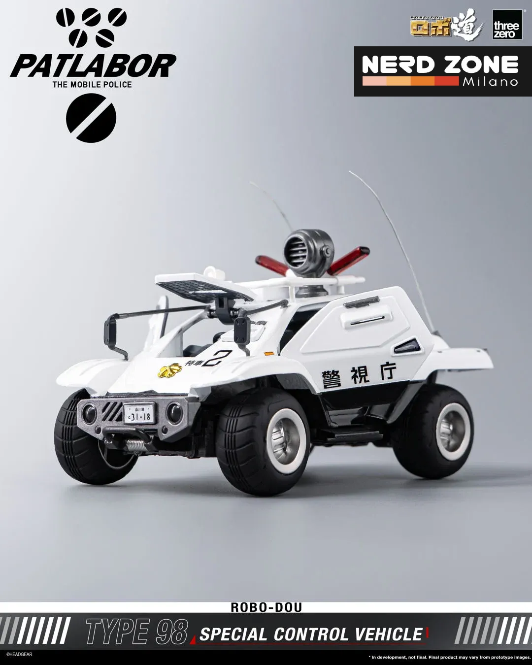 PRE ORDINE - THREEZERO - Mobile Police Patlabor Robo-dou Type 98 Special Control Vehicle