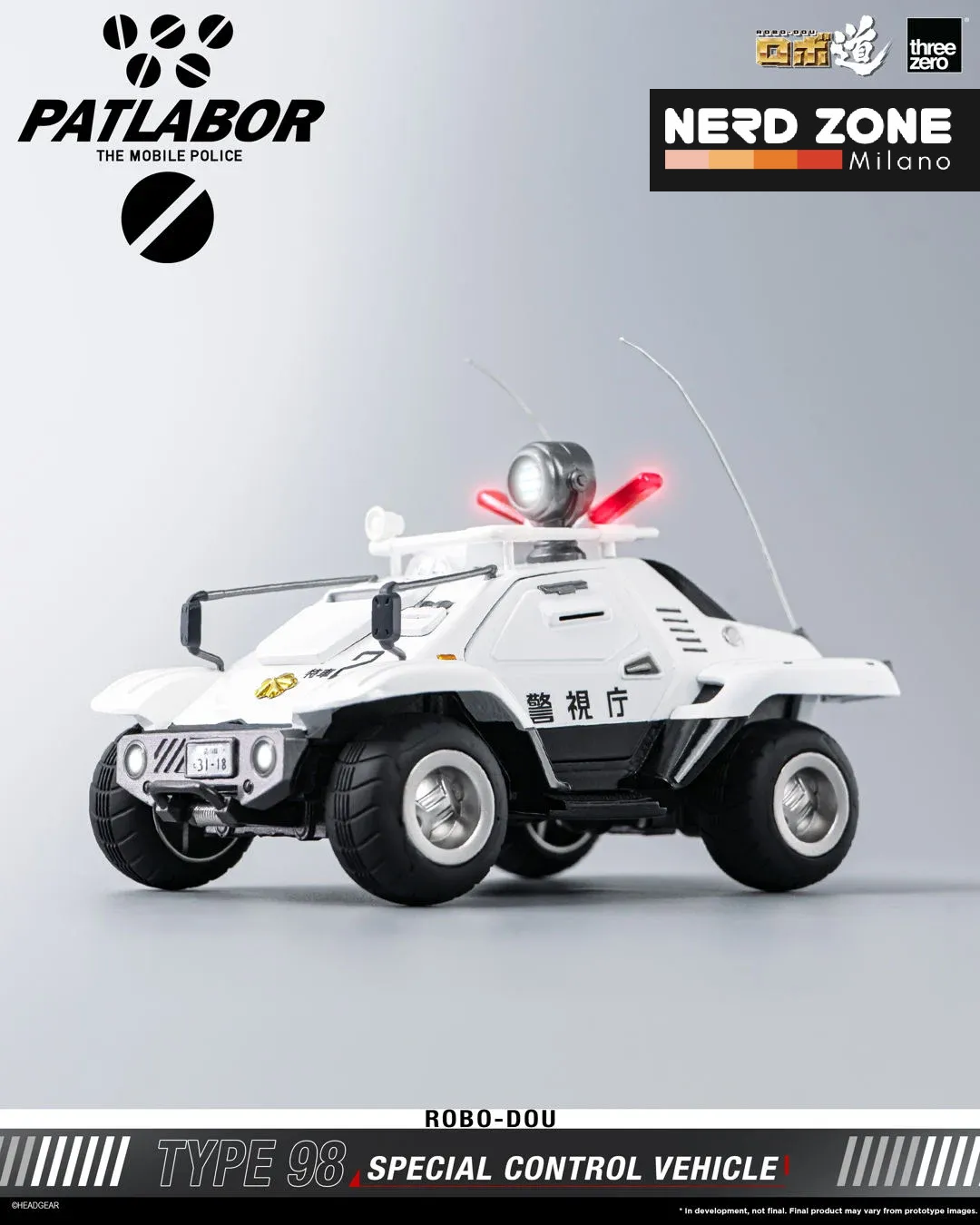 PRE ORDINE - THREEZERO - Mobile Police Patlabor Robo-dou Type 98 Special Control Vehicle