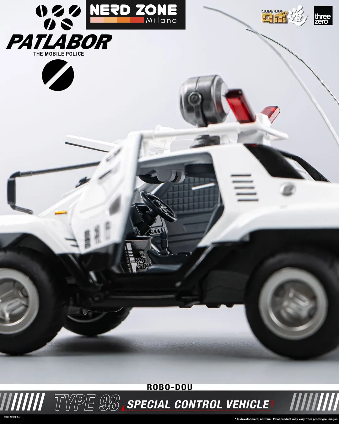 PRE ORDINE - THREEZERO - Mobile Police Patlabor Robo-dou Type 98 Special Control Vehicle