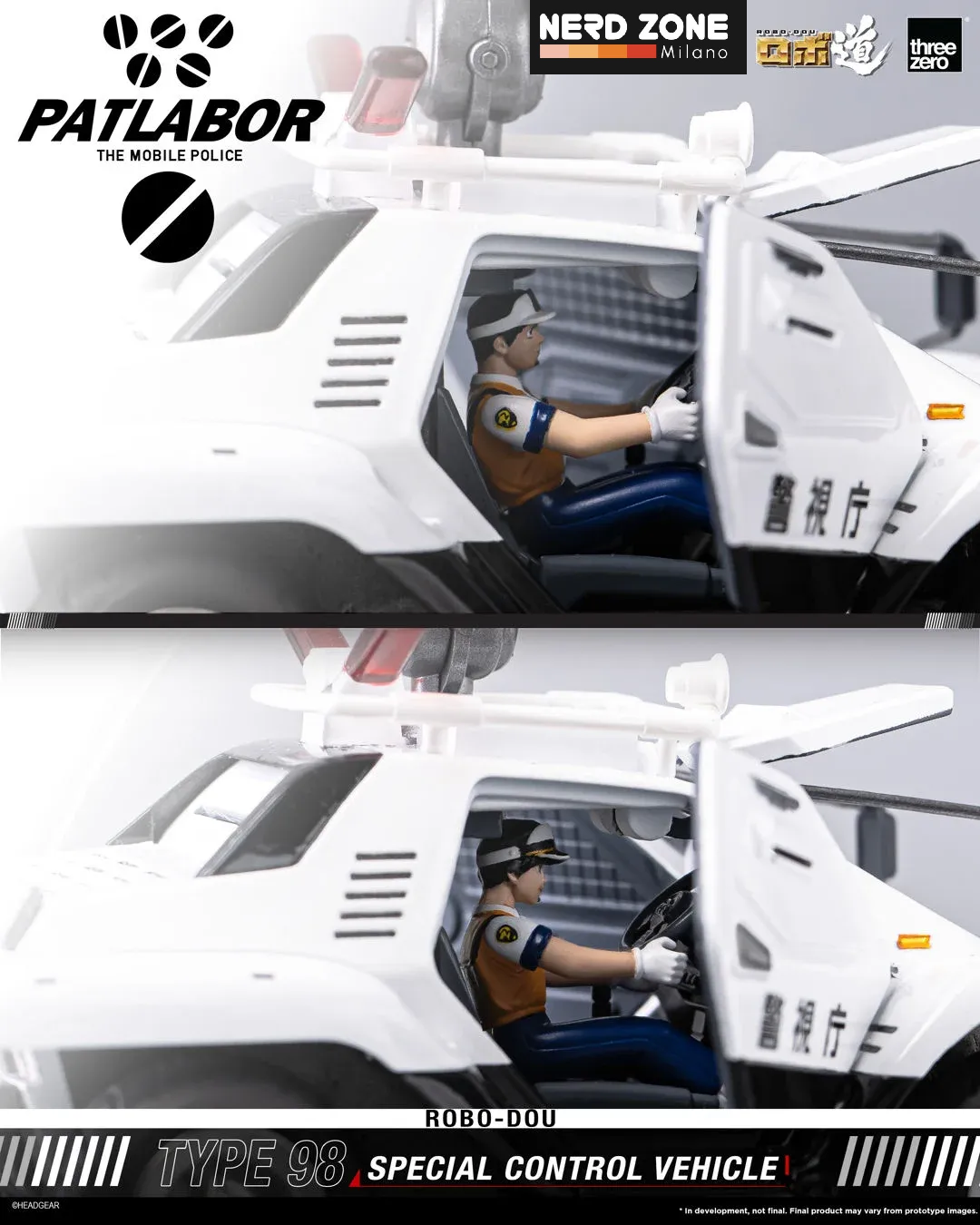 PRE ORDINE - THREEZERO - Mobile Police Patlabor Robo-dou Type 98 Special Control Vehicle