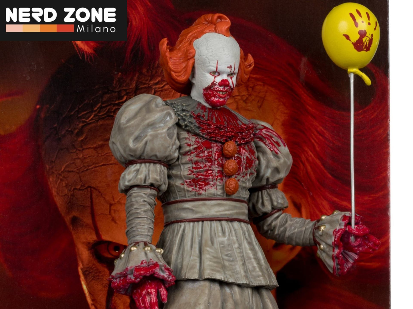 PRE ORDINE - McFARLANE TOYS 2025 - Movie Maniacs 6inch Posed Welcome To Derry Wv2 Pennywise Bloody