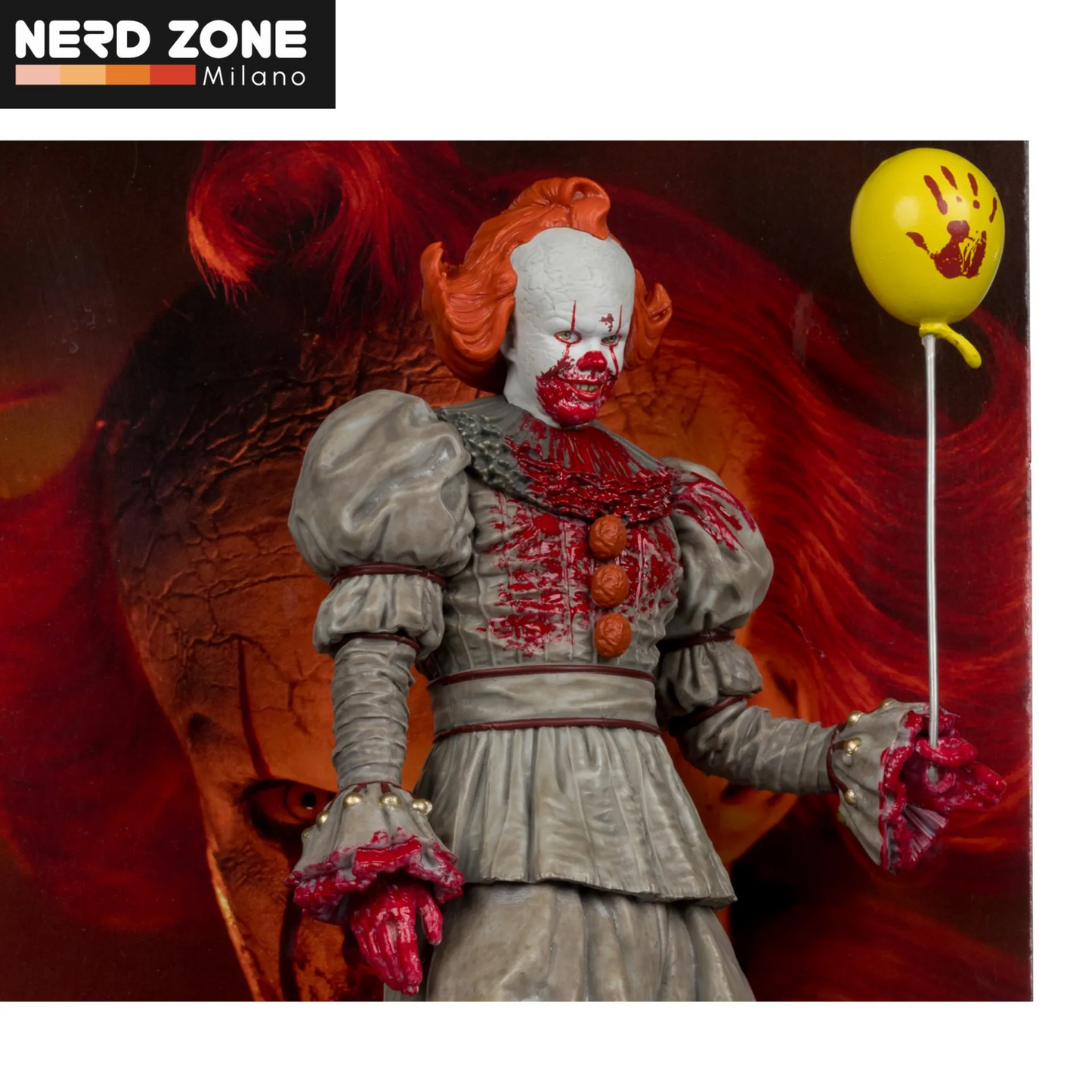 PRE ORDINE - McFARLANE TOYS 2025 - Movie Maniacs 6inch Posed Welcome To Derry Wv2 Pennywise Bloody