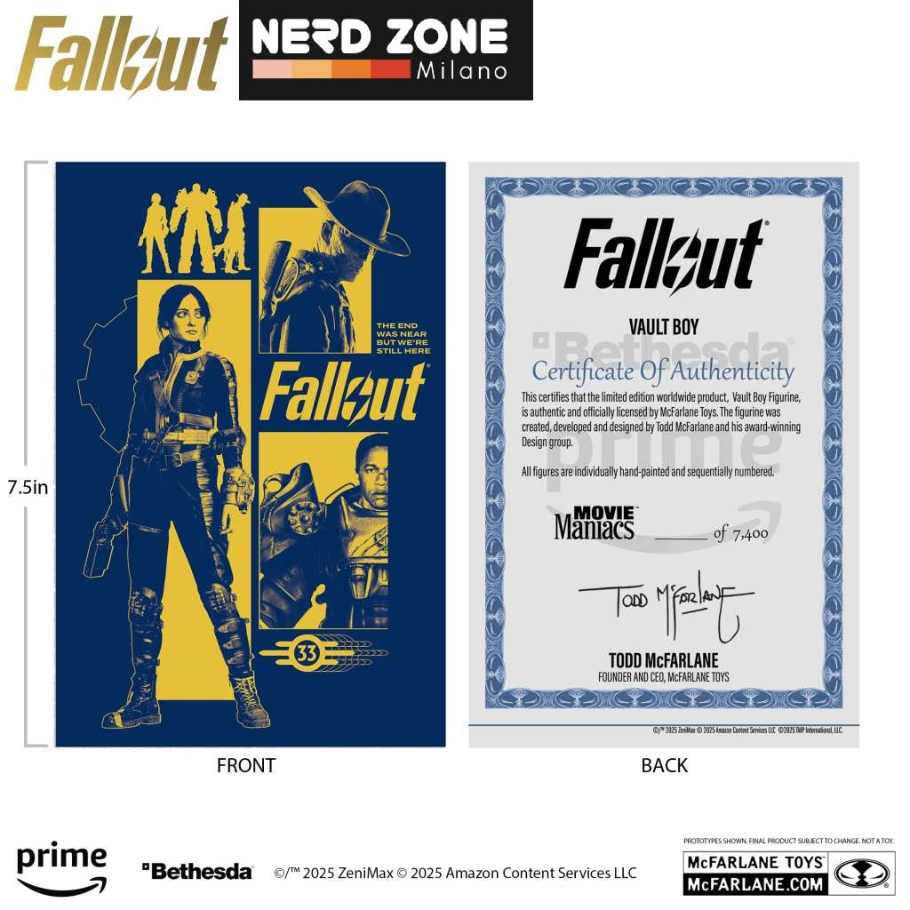 McFARLANE TOYS 2025 - Movie Maniacs Fallout Vault Boy Assortment Set (3)