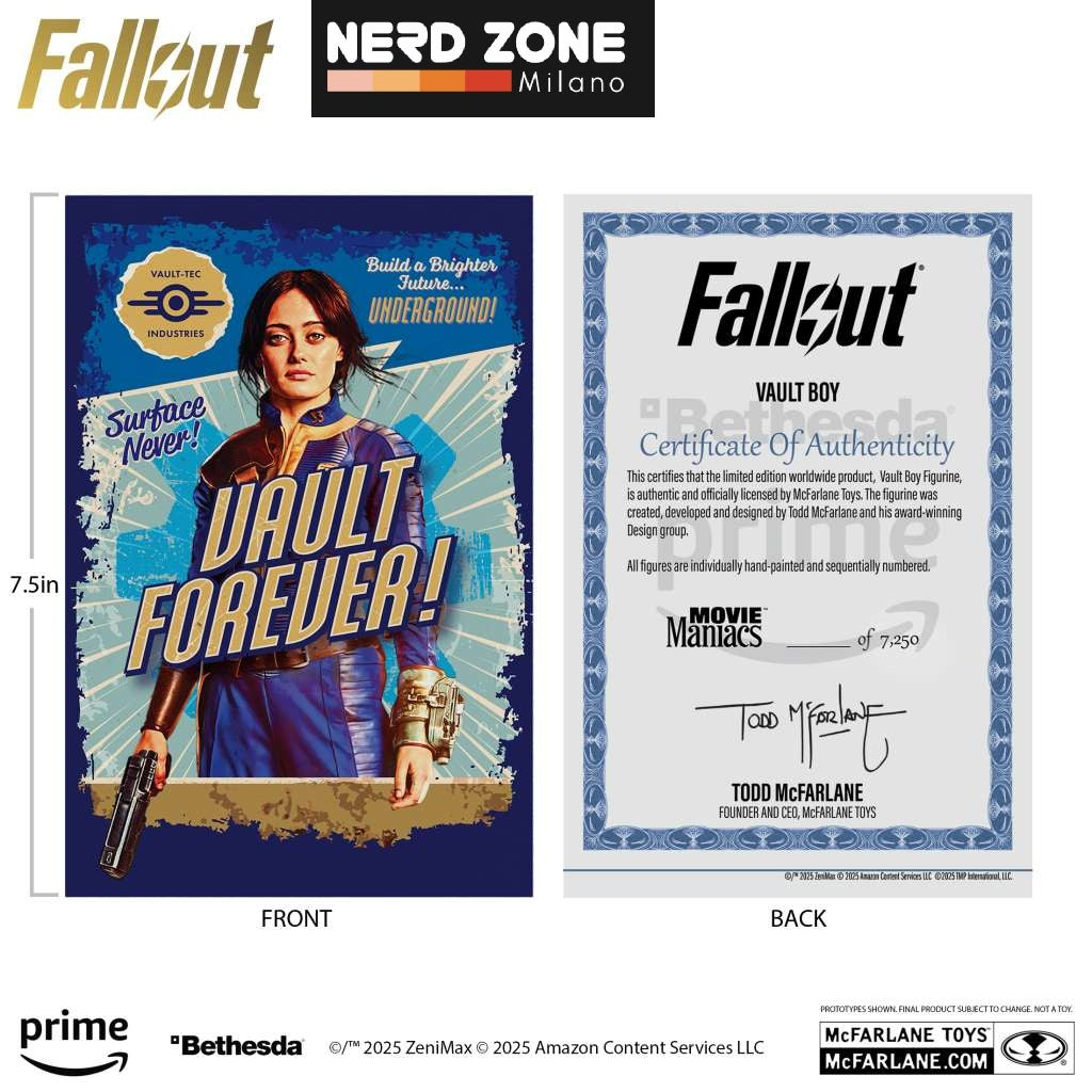 McFARLANE TOYS 2025 - Movie Maniacs Fallout Vault Boy Assortment Set (3)
