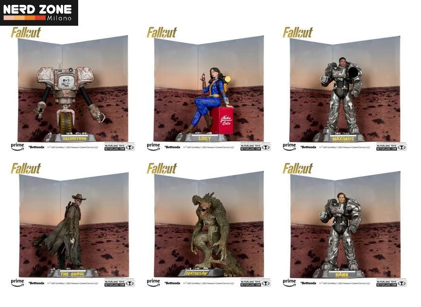 McFARLANE TOYS 2025 - Movie Maniacs Fallout Wave 3 Assortment set (6)