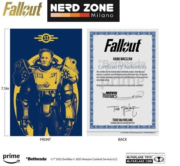 McFARLANE TOYS 2025 - Movie Maniacs Fallout Wave 3 Assortment set (6)