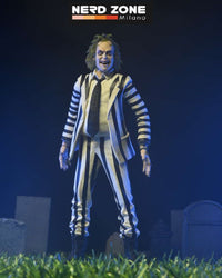 NECA - Beetlejuice 1988 Black And White Striped Suit