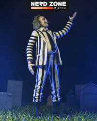 NECA - Beetlejuice 1988 Black And White Striped Suit