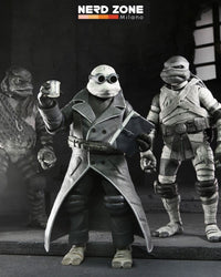 NECA - Universal Monsters x Teenage Mutant Ninja Turtles Action Figures 4-Pack Turtles Black & White 18 cm