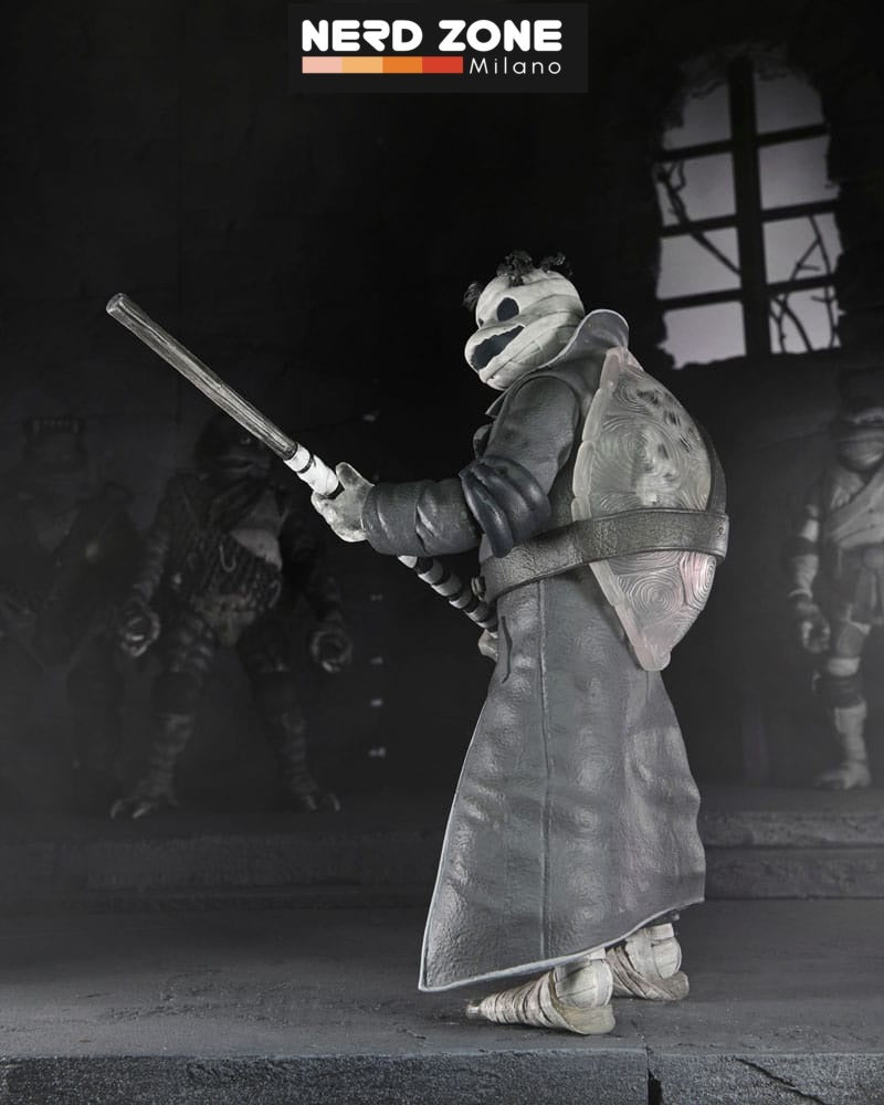 NECA - Universal Monsters x Teenage Mutant Ninja Turtles Action Figures 4-Pack Turtles Black & White 18 cm