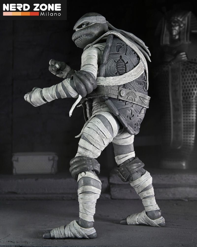 NECA - Universal Monsters x Teenage Mutant Ninja Turtles Action Figures 4-Pack Turtles Black & White 18 cm