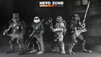 NECA - Universal Monsters x Teenage Mutant Ninja Turtles Action Figures 4-Pack Turtles Black & White 18 cm