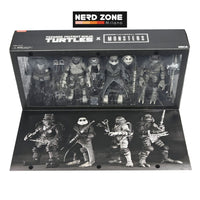NECA - Universal Monsters x Teenage Mutant Ninja Turtles Action Figures 4-Pack Turtles Black & White 18 cm