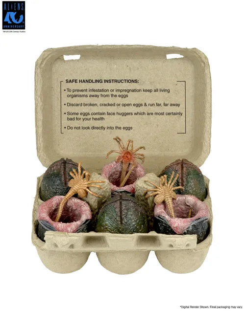PRE ORDINE - NECA Aliens 6-Pack Accessory Pack Carton of Alien Eggs (40th Anniversary)