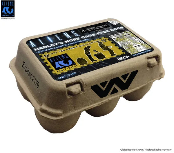 PRE ORDINE - NECA Aliens 6-Pack Accessory Pack Carton of Alien Eggs (40th Anniversary)