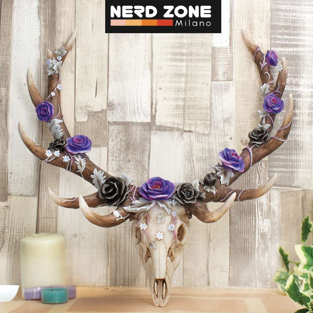 NEMESIS NOW - Antlers Of Eden Floral Decorated Animal Deer Skull