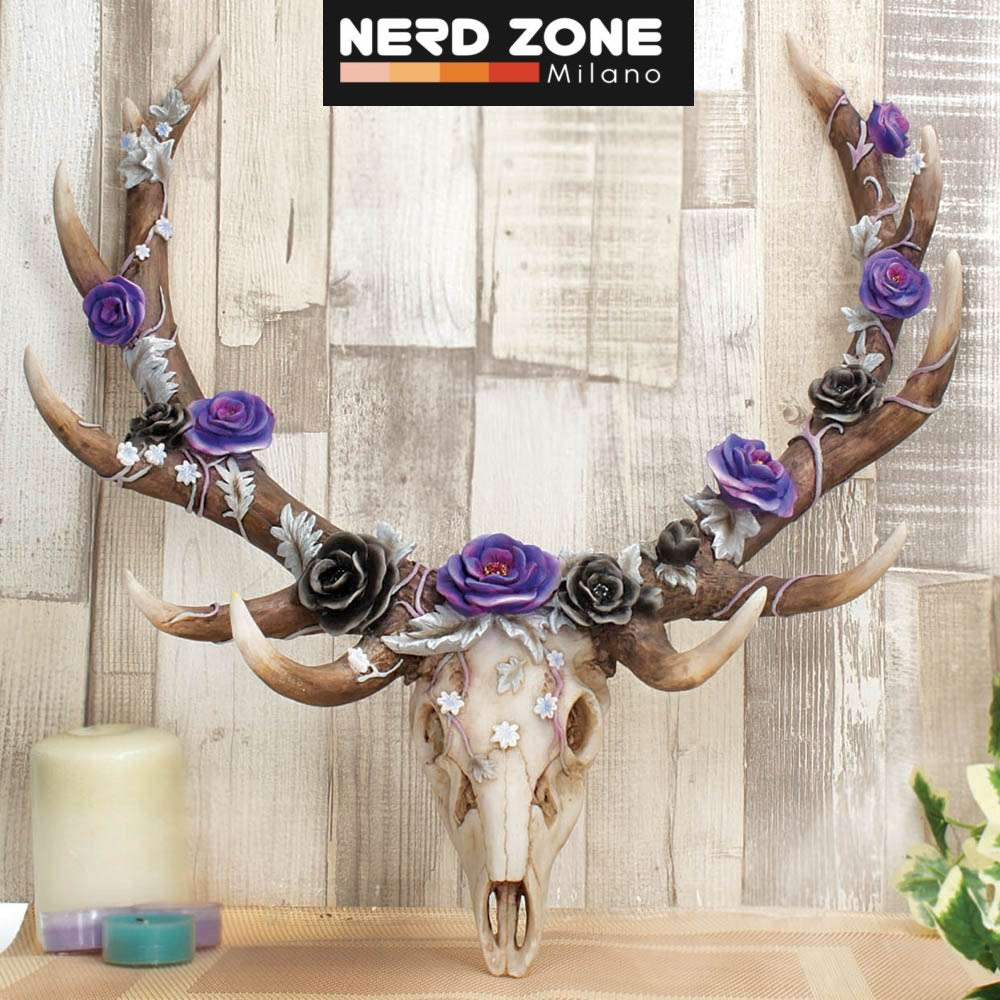 NEMESIS NOW - Antlers Of Eden Floral Decorated Animal Deer Skull