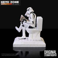 NEMESIS NOW - Original Stormtooper Pooper Trooper On A Toilet Figurine