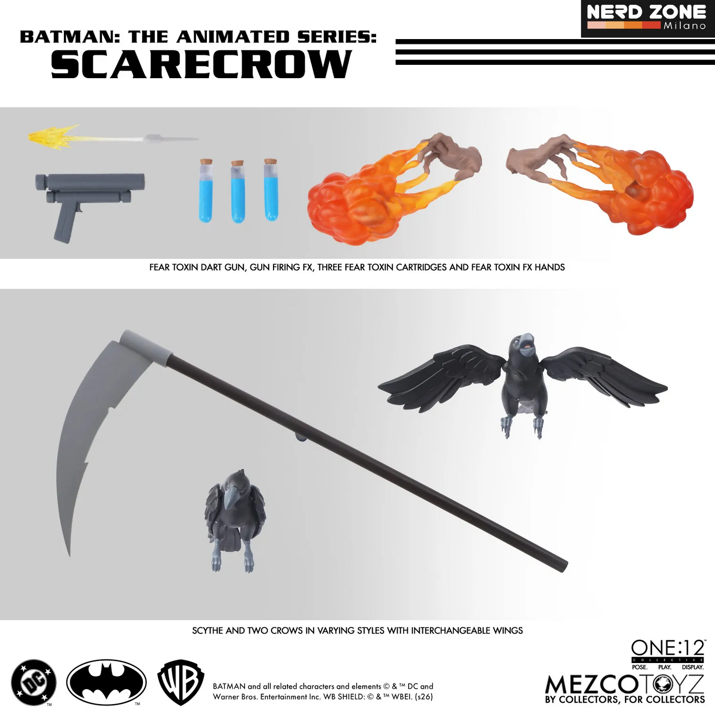 PRE ORDER - MEZCO - One 12 Collective Batman Animated Series Scarecrow Af