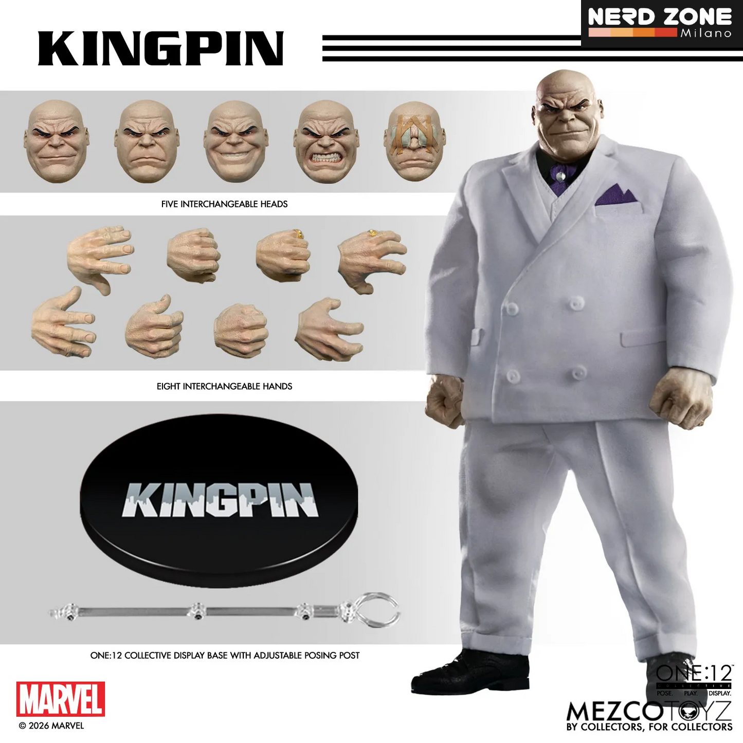 PRE ORDER - MEZCO - One:12 Collective Kingpin Action Figure