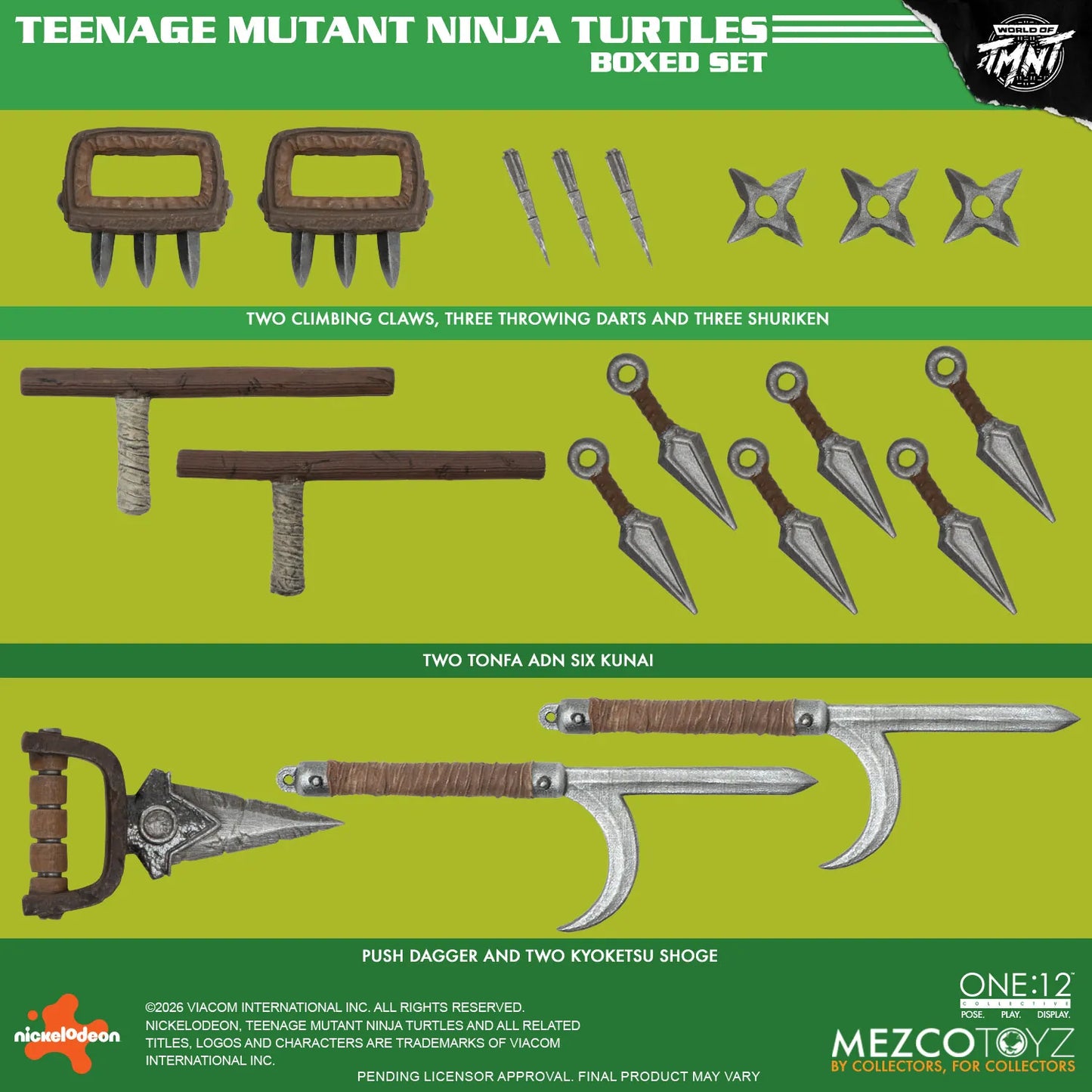 PRE ORDER - MEZCO - One 12 Collective Teenage Mutant Ninja Turtles Figures Box Set