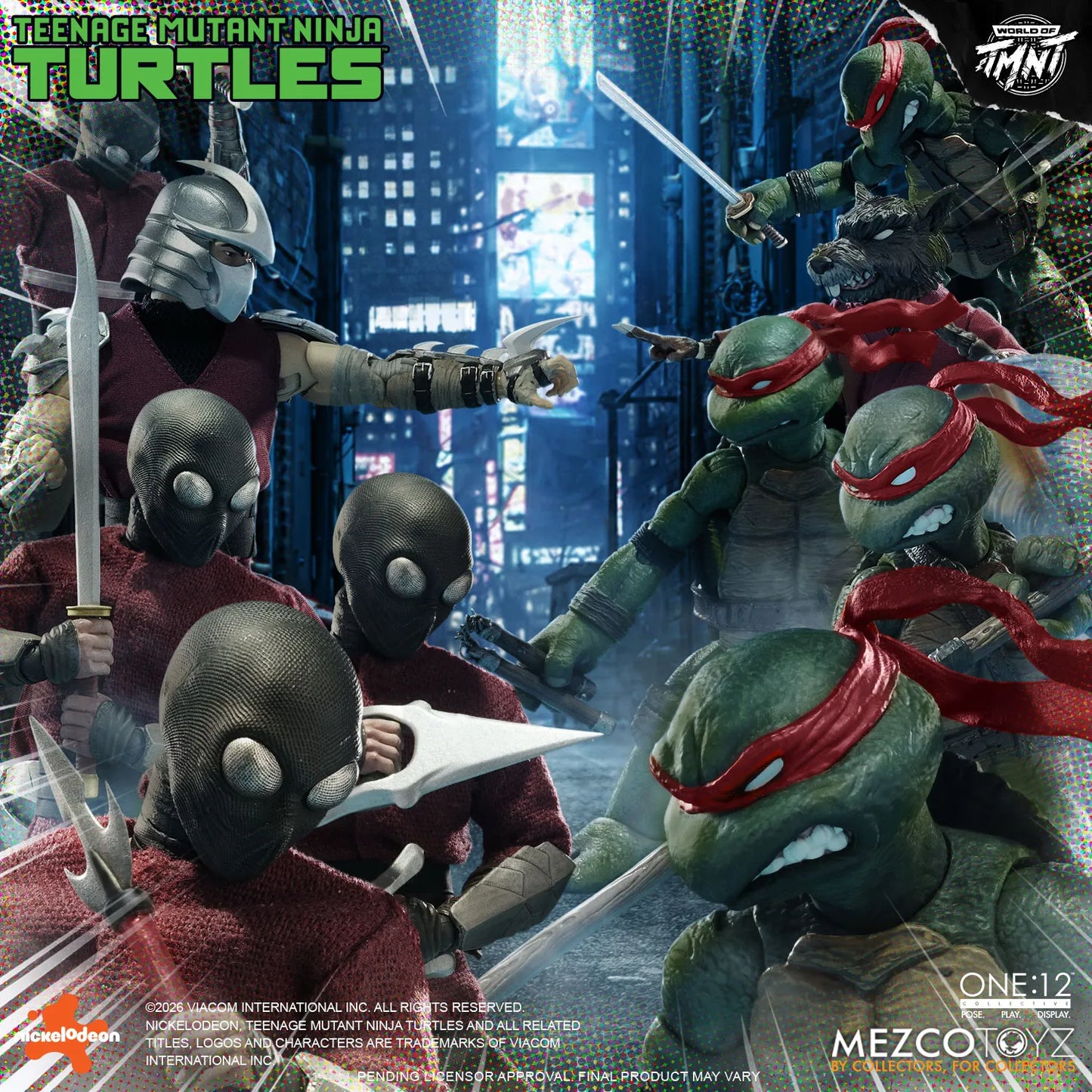 PRE ORDER - MEZCO - One 12 Collective Teenage Mutant Ninja Turtles Figures Box Set