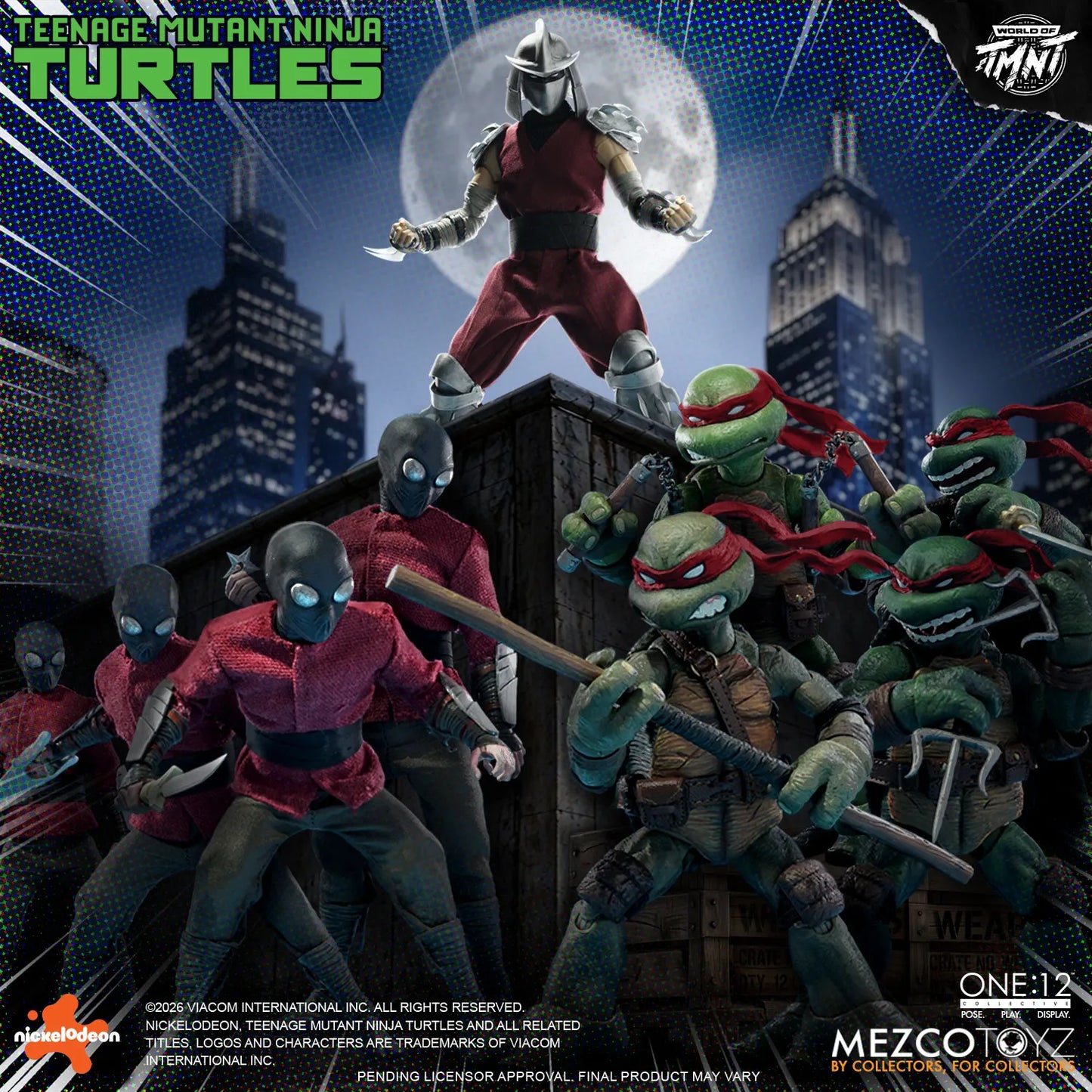PRE ORDER - MEZCO - One 12 Collective Teenage Mutant Ninja Turtles Figures Box Set
