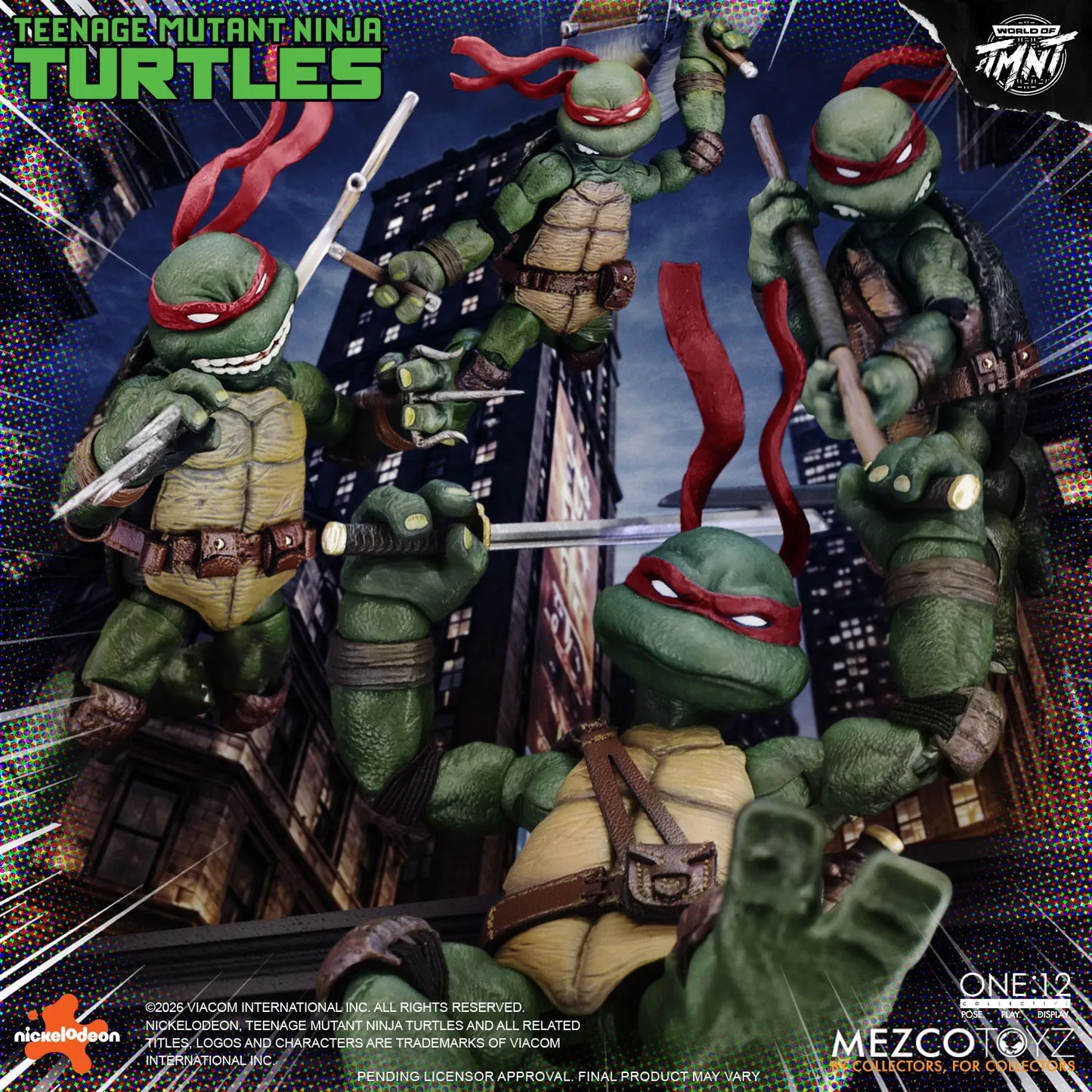 PRE ORDER - MEZCO - One 12 Collective Teenage Mutant Ninja Turtles Figures Box Set