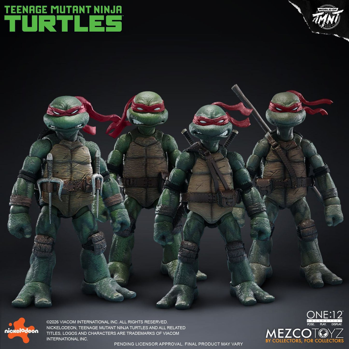 PRE ORDER - MEZCO - One 12 Collective Teenage Mutant Ninja Turtles Figures Box Set