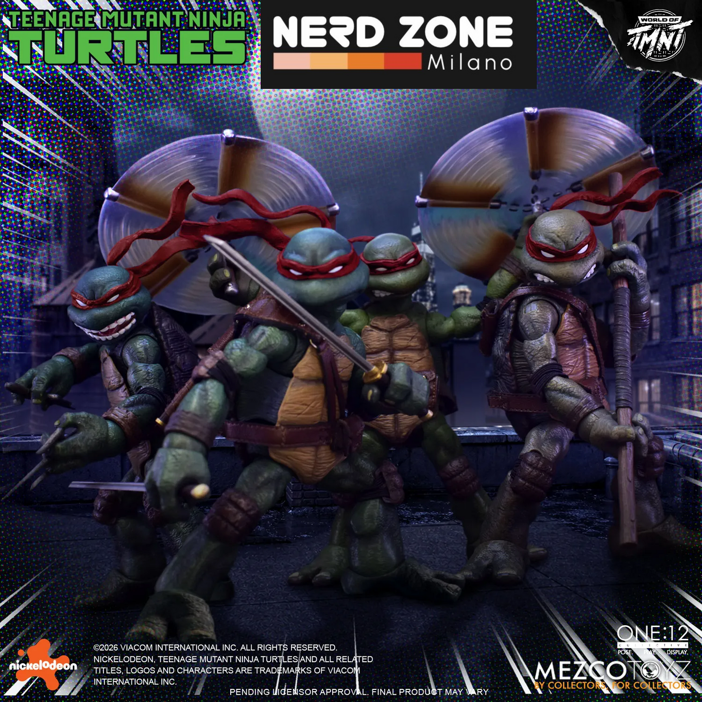 PRE ORDER - MEZCO - One 12 Collective Teenage Mutant Ninja Turtles Figures Box Set