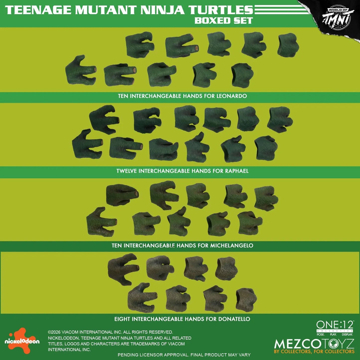 PRE ORDER - MEZCO - One 12 Collective Teenage Mutant Ninja Turtles Figures Box Set