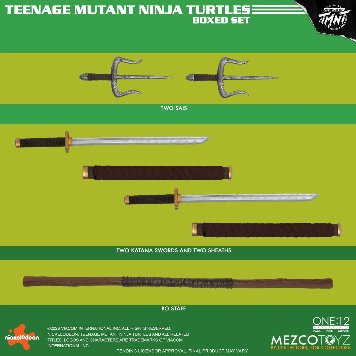 PRE ORDER - MEZCO - One 12 Collective Teenage Mutant Ninja Turtles Figures Box Set