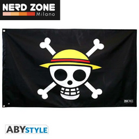 PRE ORDINE - ABYSTYLE STUDIO - One Piece Skull Luffy Flag 120 X 70 cm