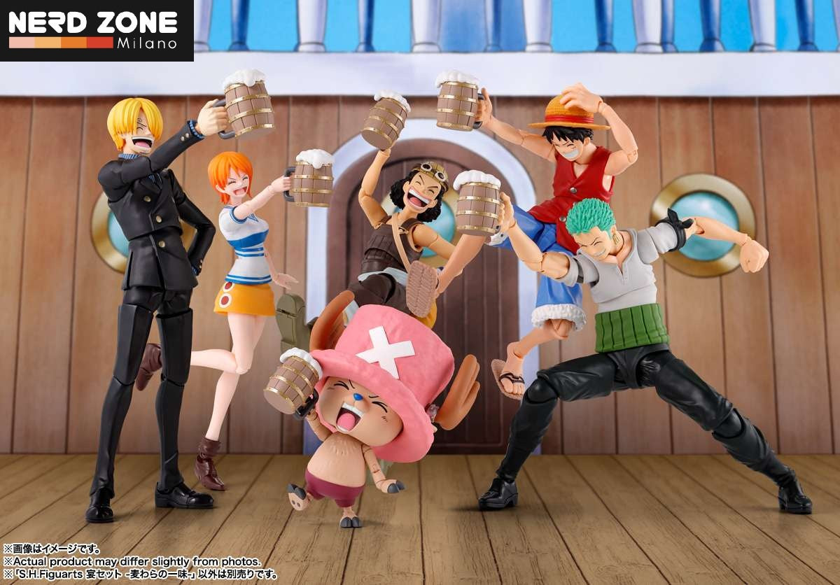 PRE ORDINE - BANDAI - S.H. FIGUARTS One Piece The Straw Hat Crew S.H.F Party Set