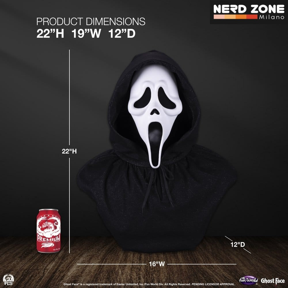 PRE ORDINE - PCS (Premium Collectibles Studio) SCREAM - Ghost Face Life-Size Bust 56 cm