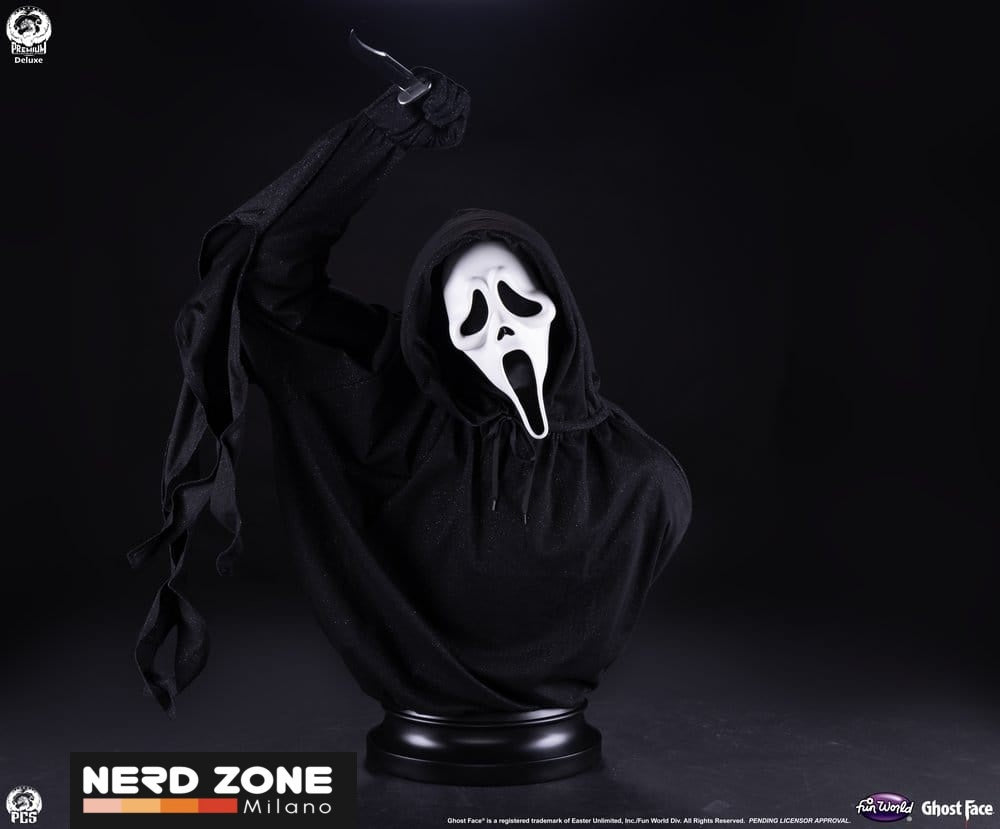 PRE ORDINE - PCS (Premium Collectibles Studio) SCREAM - Ghost Face Life-Size Bust Deluxe Edition 94 cm