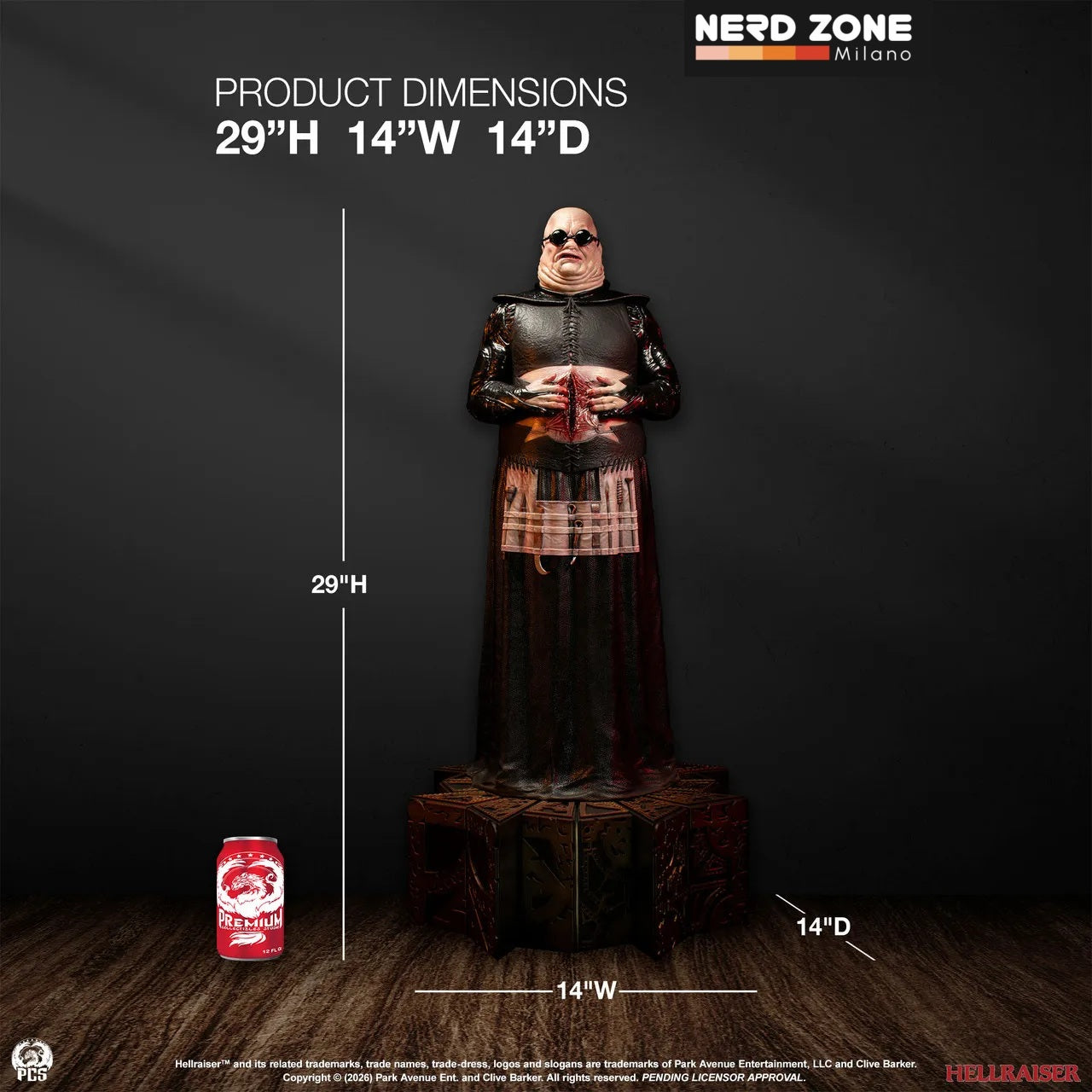 PRE ORDINE - PCS (Premium Collectibles Studio) Hellraiser Statue 1/3 Butterball 74 cm