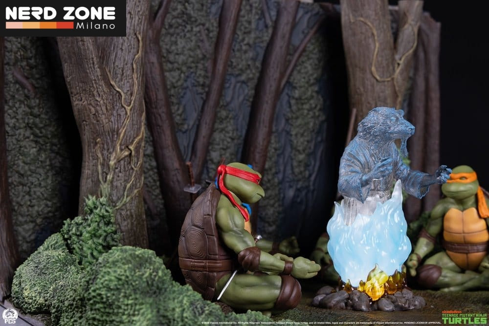 PRE ORDINE - PCS (Premium Collectibles Studio) Teenage Mutant Ninja Turtles (Movie Moments) Mini Scale Diorama Splinter's Spirit 36 cm