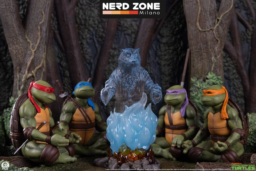 PRE ORDINE - PCS (Premium Collectibles Studio) Teenage Mutant Ninja Turtles (Movie Moments) Mini Scale Diorama Splinter's Spirit 36 cm