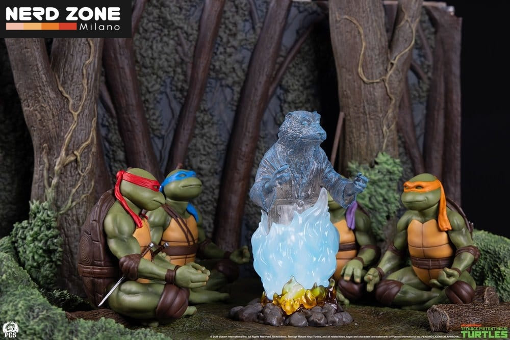 PRE ORDINE - PCS (Premium Collectibles Studio) Teenage Mutant Ninja Turtles (Movie Moments) Mini Scale Diorama Splinter's Spirit 36 cm