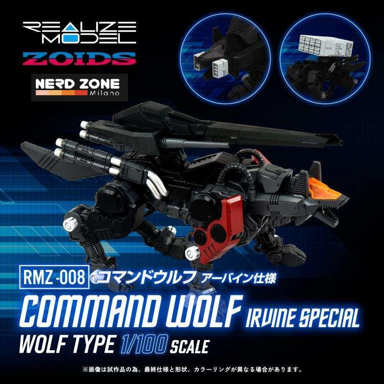 PRE ORDINE - Zoids Rmz-008 Command Wolf Irvine Model Kit