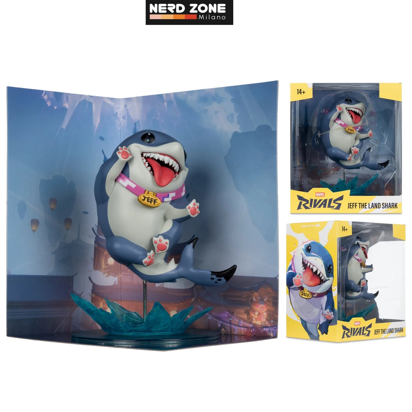 McFARLANE TOYS 2025 - Marvel Rivals Collection Gamerverse 1/10 Action Figure Jeff The Land Shark 20 cm