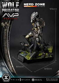 PRIME 1 STUDIO - Alien vs. Predator Real Elite Masterline Series Statue 1/3 Requiem Wolf Predator 95 cm