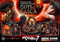 PRIME 1 STUDIO - Berserk Ultimate Legacy Art Kentaro Miura Statue 1/4 Guts &amp; Casca Bonus Version 72 cm