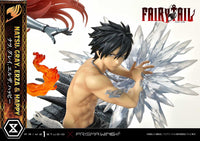 PRIME 1 STUDIO - Fairy Tail PVC Statue 1/6 Natsu, Gray, Erza, Happy DELUXE Version 57 cm
