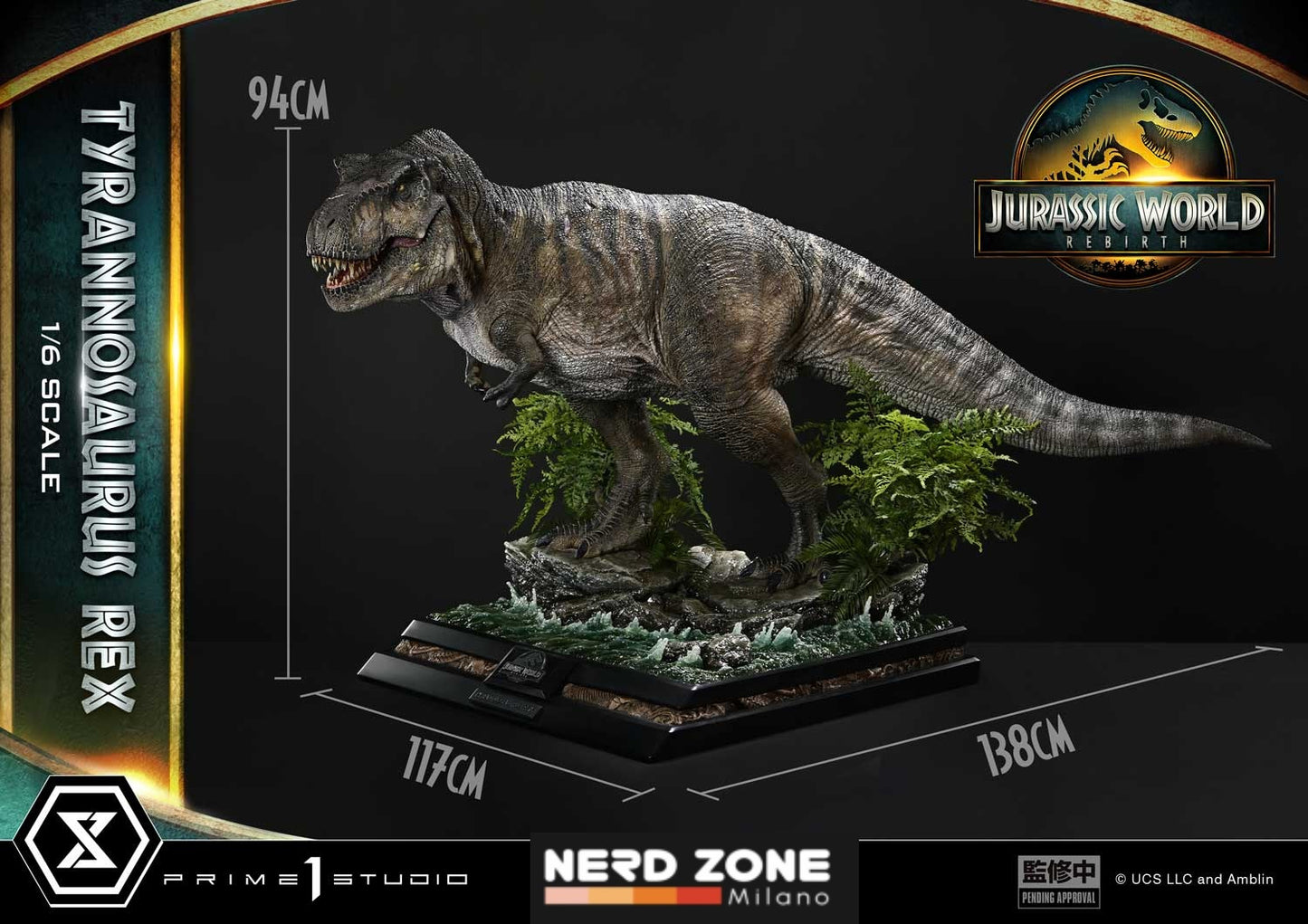 PRIME 1 STUDIO - Jurassic World Rebirth Legacy Museum Collection Statue 1/6 Tyrannosaurus Rex 94 cm