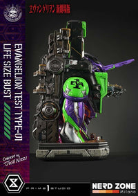 PRIME 1 STUDIO - Neon Genesis Evangelion Life Size Bust 1/1 Test Type-01 (Concept by Josh Nizzi) Bonus Ver. 86 cm