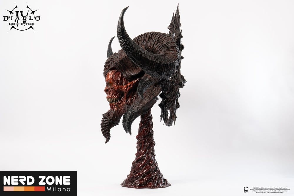 PRE ORDINE - PURE ARTS Diablo IV Art Mask Replica 1/1 Scale Lord of Hatred Mephisto 94 cm