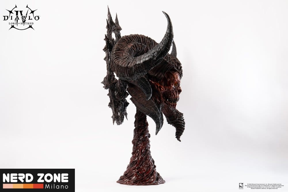 PRE ORDINE - PURE ARTS Diablo IV Art Mask Replica 1/1 Scale Lord of Hatred Mephisto 94 cm