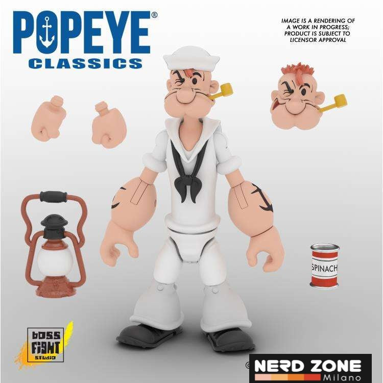BOSS FIGHT STUDIO - Popeye Wave 2 SET di 4 Action Figure